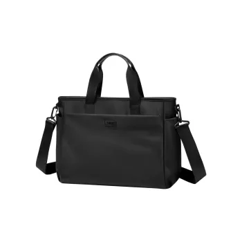 GOLF Fabric Crossbody Portable Briefcase Laptop Bag Regular Unisex Apricot/Black