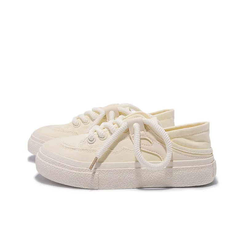 Miss Zhang Wear-Resistant Low-Top Skateboard Shoes Women's Beige-3