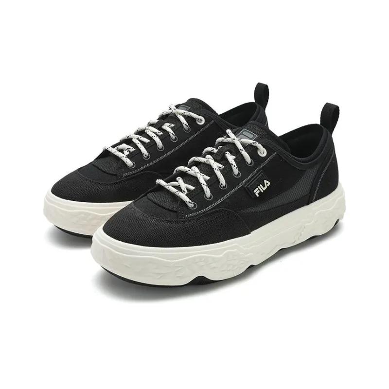 FILA ROCK Low Top Canvas Shoes Men's Black-1