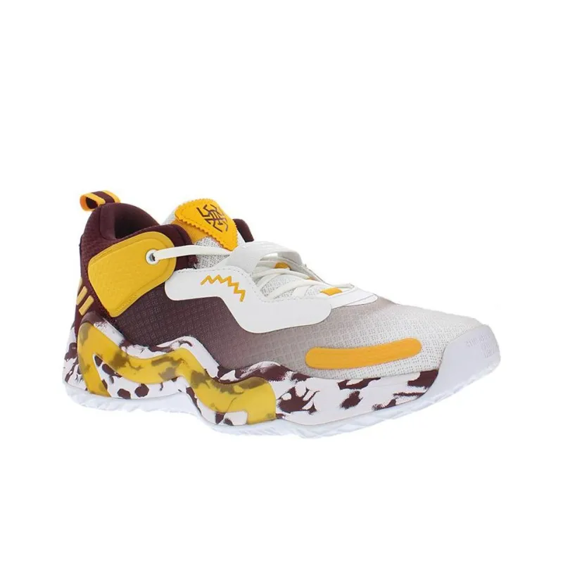 Adidas Don Issue 3 'White Maroon Gold'-1