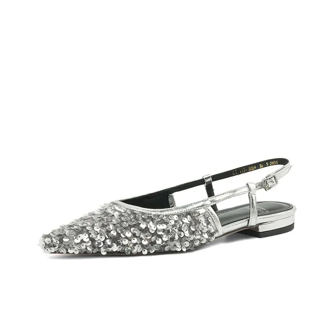 Casual One-Strap Unlined Sandal 1.5 Cm Heel Height Women's-15