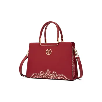 Geshiman Cow Leather Crossbody Handbags Regular Women's Ecru/Black/Apricot/Royal Blue/Burgundy