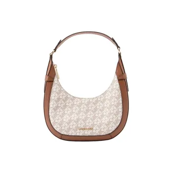 MICHAEL KORS Coated Canvas One Shoulder Handbags Small Size Women's White & Multicolor