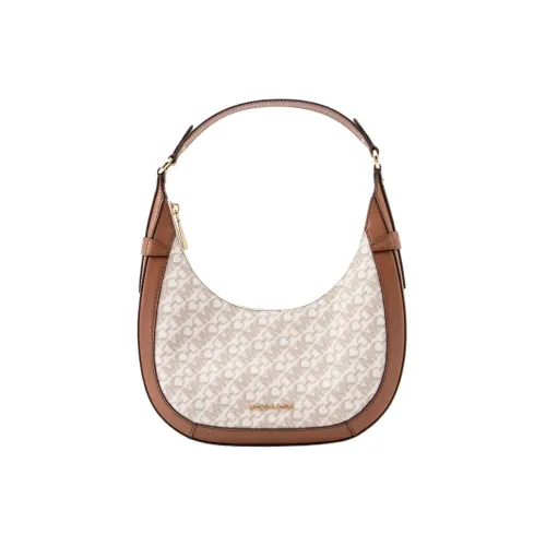 MICHAEL KORS Coated Canvas One Shoulder Handbags Small Size Women's White & Multicolor