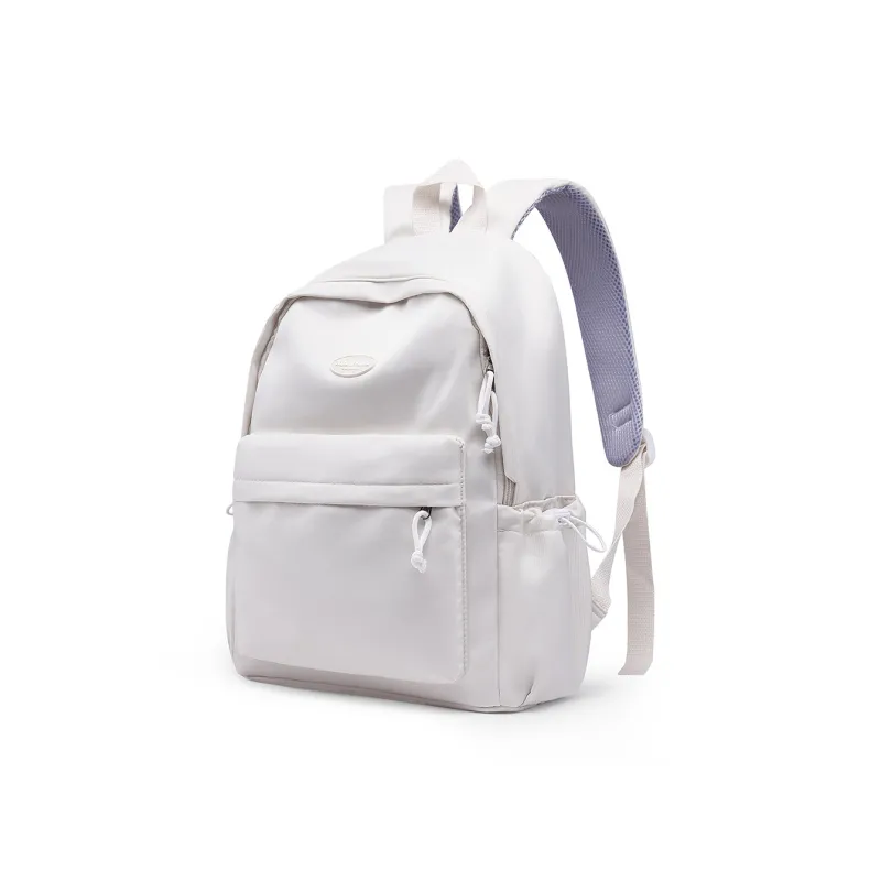 TANGCOOL Nylon Backpack Medium Size Unisex White/Green/Yellow/Purple/Black-9