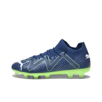PUMA Future Match HG Rubber Short Studs Anti Slip Wear Resistant Soccer Shoes Men's Blue Green