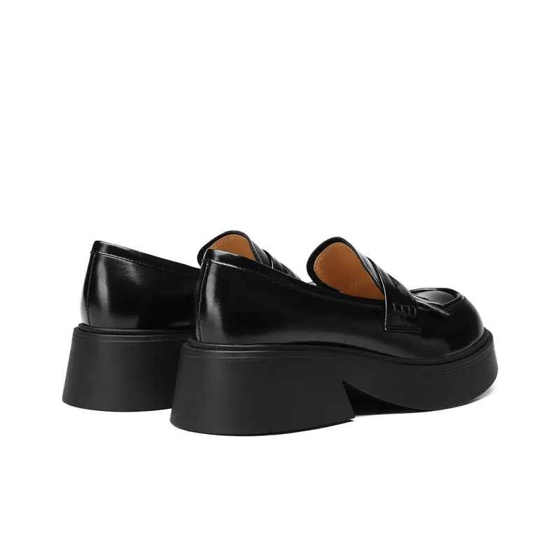 BOSSSUNWEN Loafers 5cm Women's Black-3