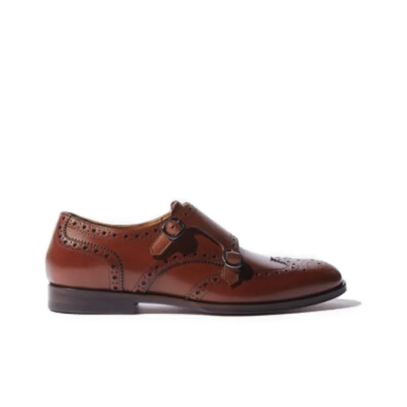 SCAROSSO Kate Leather Monk Shoes Women's-1