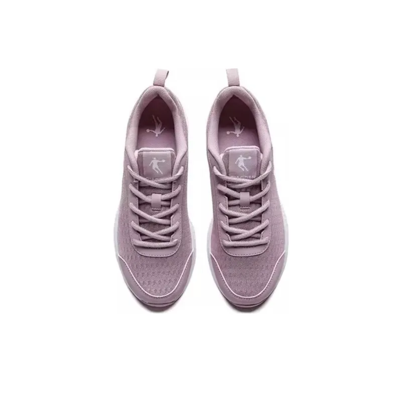 QIAODAN Durable Breathable Lightweight Low Top Running Shoes Women's Pink-2