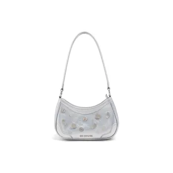 MZ HOUGE PU Shoulder Bag Handbag Crossbody Bag Shoulder Bag Regular Women's Silver/Black