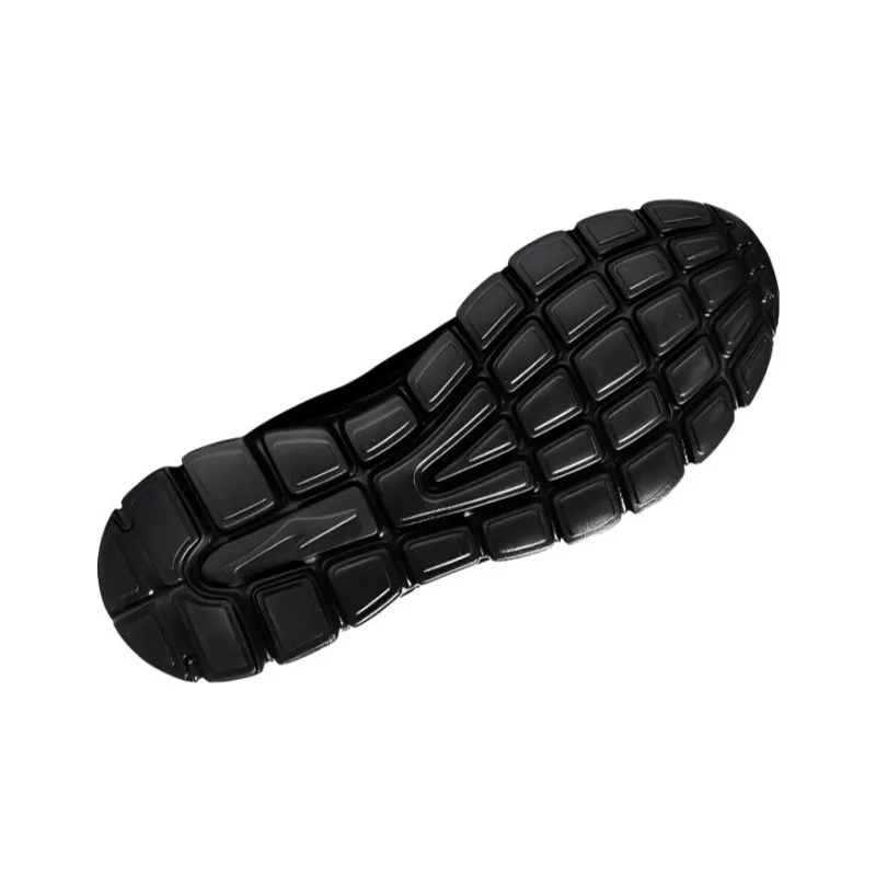 Erke Abrasion Resistant Low Top Casual Running Shoes Men's Black Gold-2