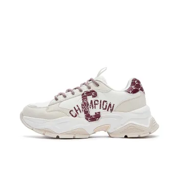 Champion Wear Resistant Lightweight Height Increasing Chunky Sneakers Women's Light Khaki
