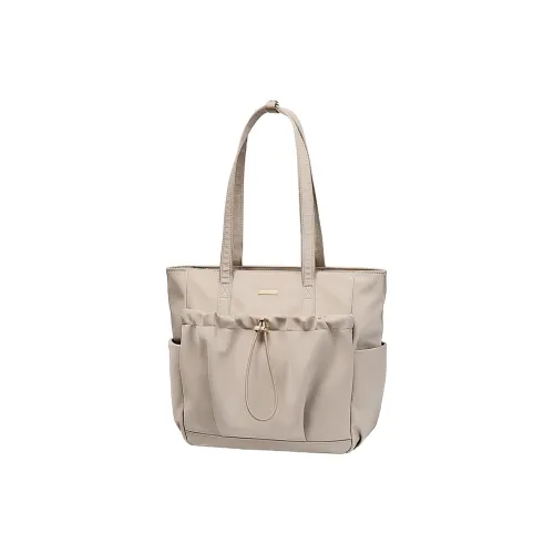 GOLF Fabric 15-Inch Laptop Bag Handbag Shoulder Bag Women's Apricot/Black