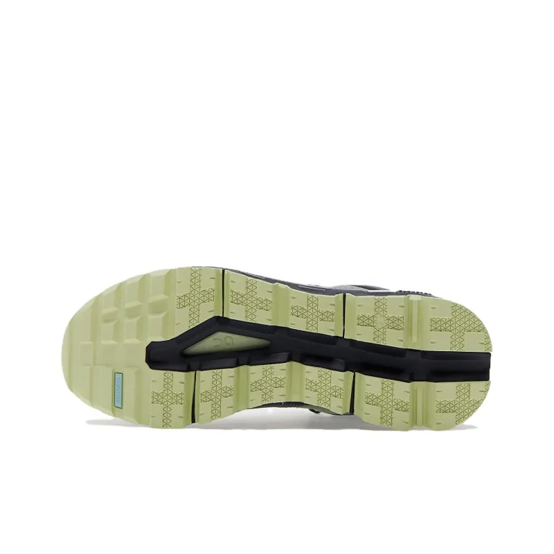 On Cloudtra Cushioning Wear Resistant Low Top Running Shoes Women's Beige Blue-4