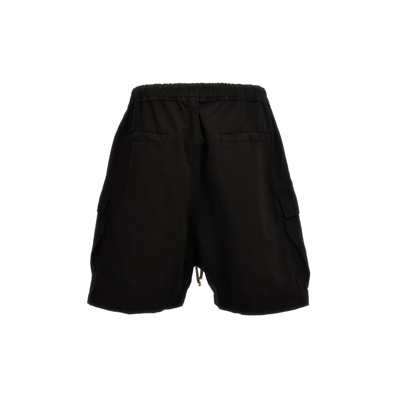 RICK OWENS Cargobela Cotton Bermuda Shorts-1