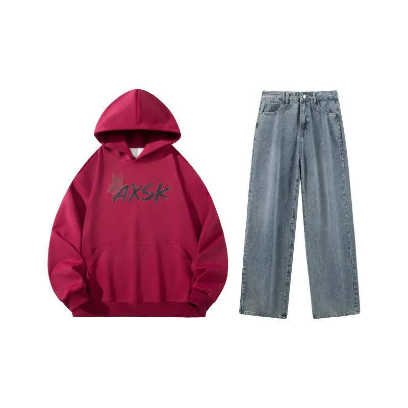 A.X.S.K Sweatshirt Sets Unisex-126