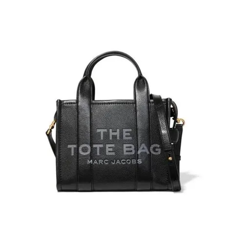 Marc Jacobs The Mini Traveler The Leather Tote Bag Black