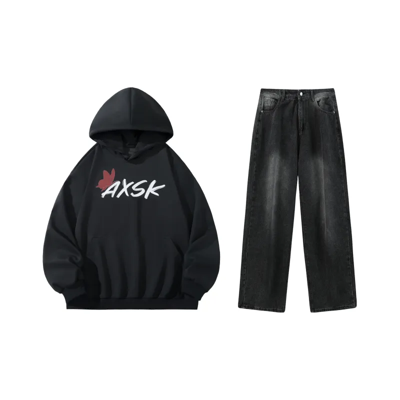A.X.S.K Sweatshirt Sets Unisex-45