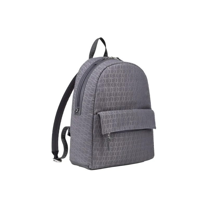 CL LUBOTING Cotton Fabric Backpack Men's Smoke Gray-1