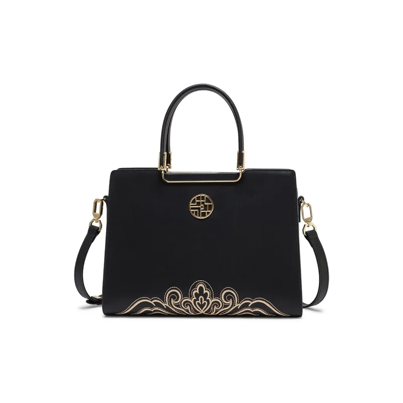 Geshiman Cow Leather Crossbody Handbags Regular Women's Ecru/Black/Apricot/Royal Blue/Burgundy-5