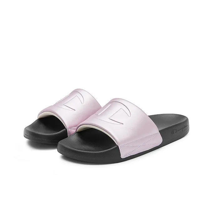 Pink Champion Metallic Slides Champion Campus Slide Slippers