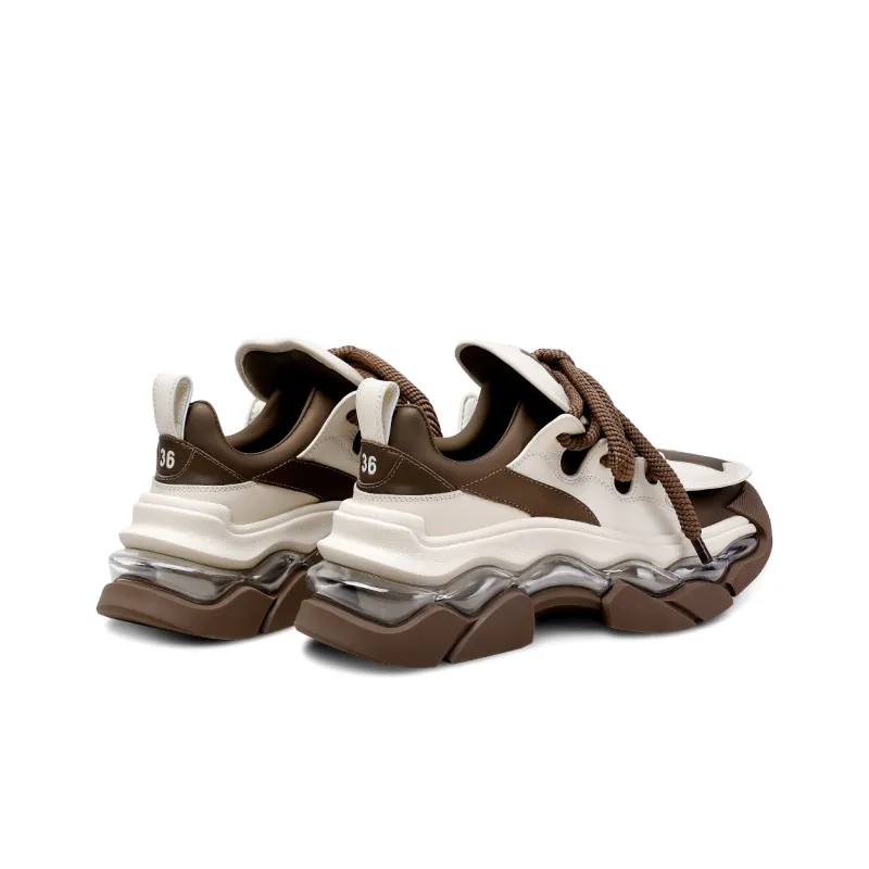 Hoov Anti-Slip And Wear-Resistant Lightweight Height Increasing High-Top Chunky Sneakers Women's-7