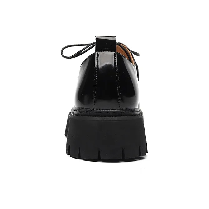 Chi Wolf Derby Shoes Casual Shoes Men's Black-3