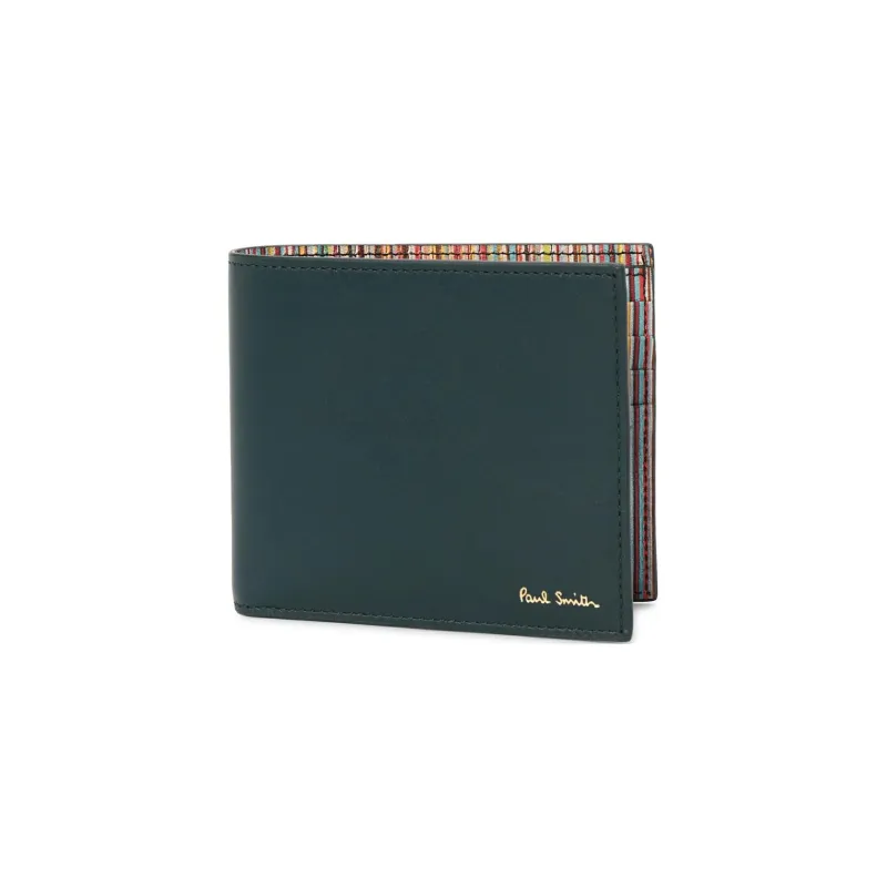 Paul Smith Cow Leather Wallet Mini Men's Green-1