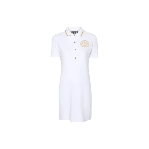 VERSACE JEANS COUTURE Short-Sleeved Dresses Women's White