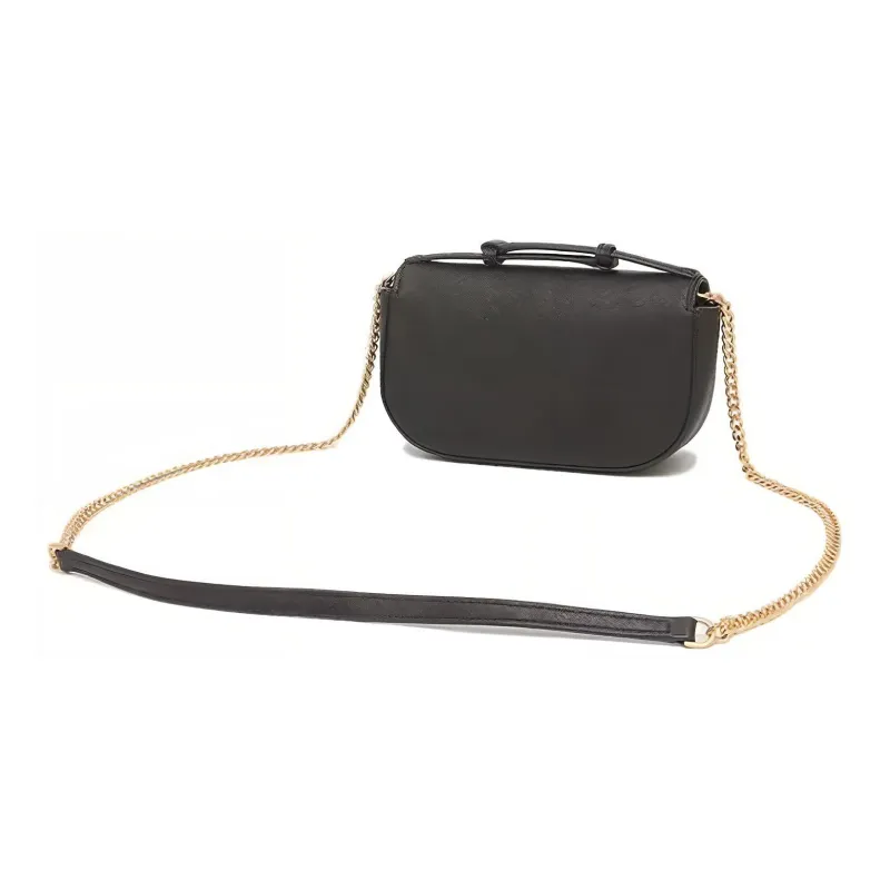 TORY BURCH Emerson Leather Crossbody Handbag, Shoulder Bag Women's Black-3