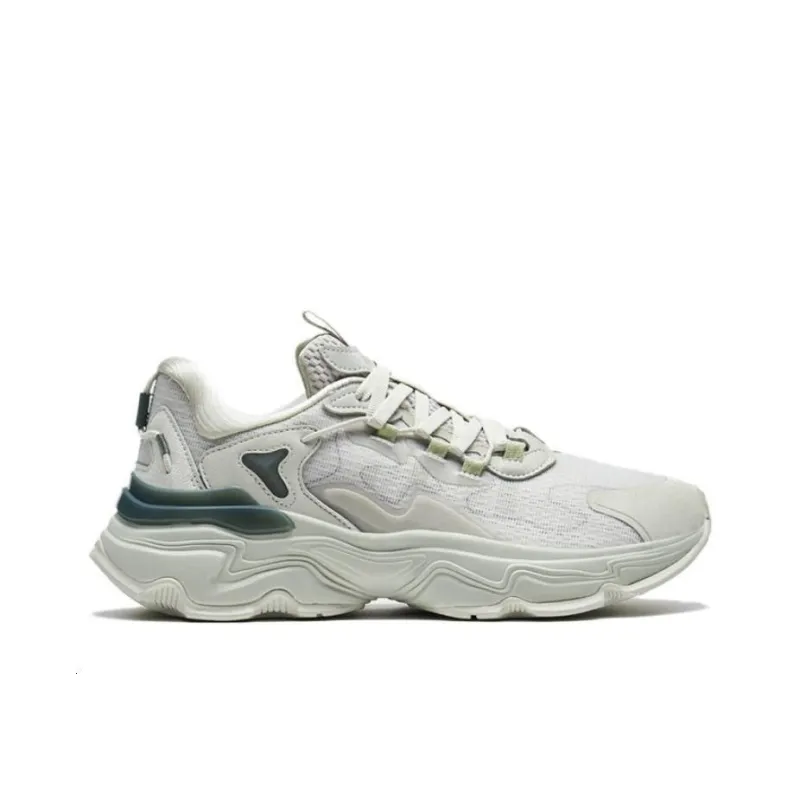 XTEP Junling 2.0 Cushioning Anti-Slip And Wear-Resistant Low-Top Running Shoes Women's Gray Green-1