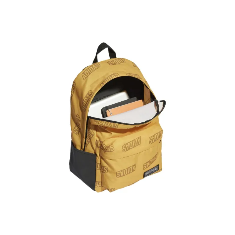Adidas Recycled Polyester Canvas Backpack Regular Unisex Yellow-4