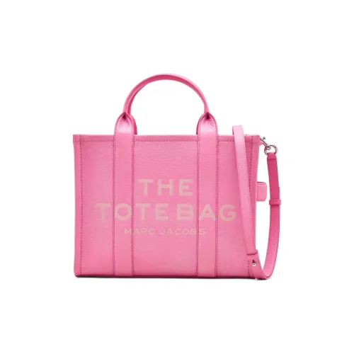 MARC JACOBS Leather Tote Bag, Shopping Bag, Shoulder Bag, Handbag Medium Size Women's Bright Pink