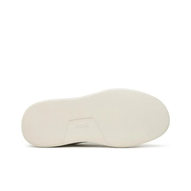 HUGO BOSS Wear-Resistant Low-Top Skateboard Shoes Women's White-4