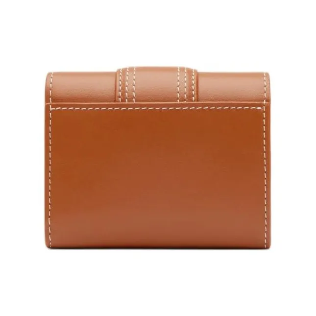 Jacquemus Cow Leather Wallet Kids' Light Umber-1