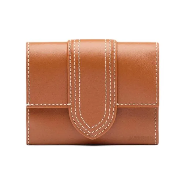 Jacquemus Cow Leather Wallet Kids' Light Umber-0