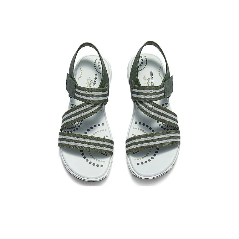 Skechers Beach Sandals Women's Olive Green-3