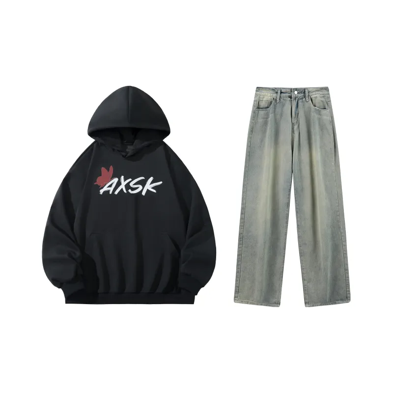 A.X.S.K Sweatshirt Sets Unisex-1