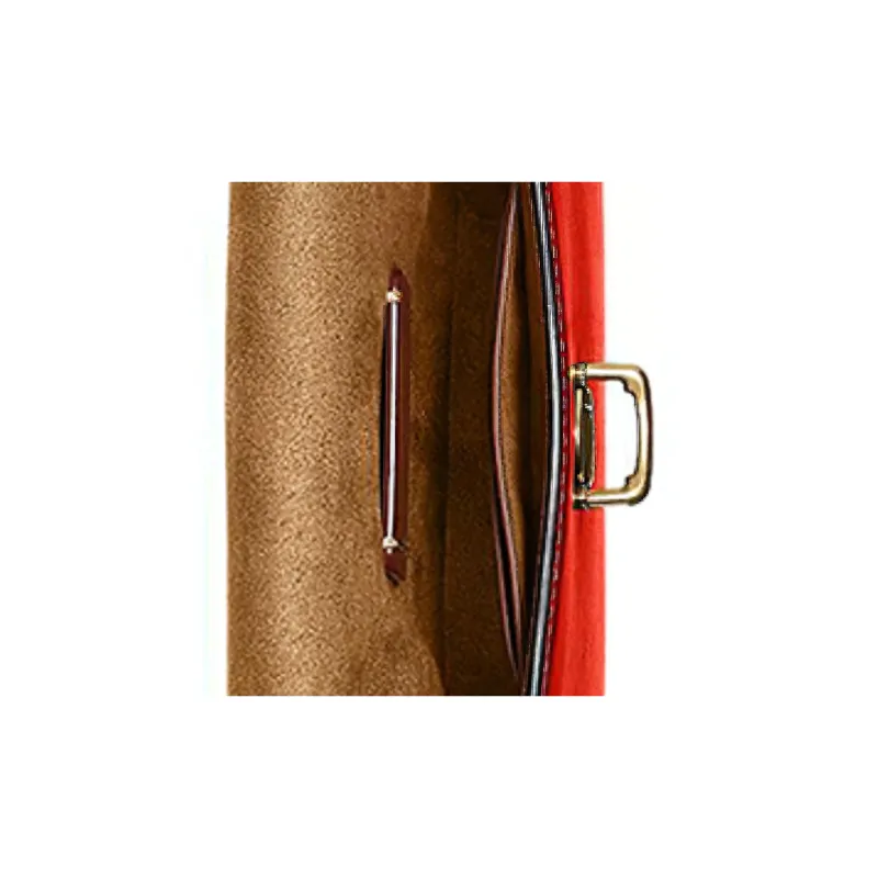 COACH Studio Cow Leather Cell Phone Pouch Shoulder Bag Crossbody Bag Mini Women's Red-4