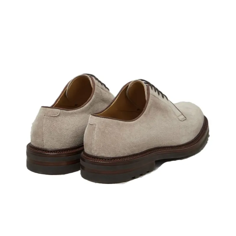 Brunello Cucinelli Round Toe Lace Up Derby Shoes-3