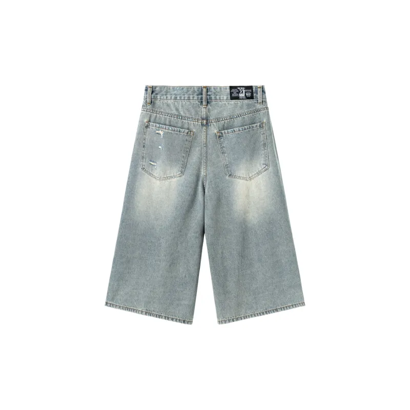 XINYINSU SS24 Denim Shorts Unisex Blue-1