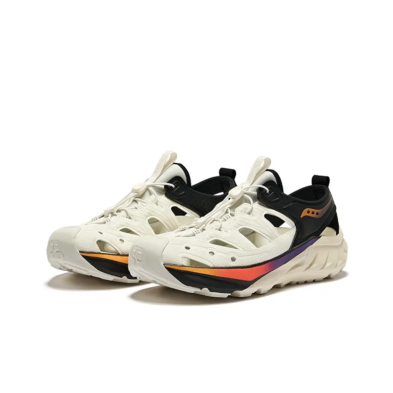 Saucony Cradle MT Low Top Sports Sandals Unisex White Black Orange-2