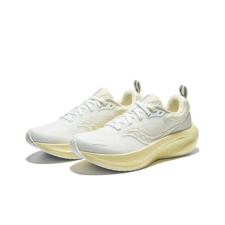 Saucony Surge 3 SU Anti Slip Wear Resistant Low Top Running Shoes Women's White Yellow-2