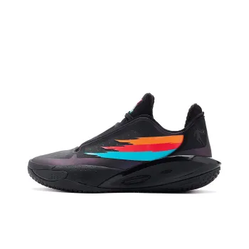 QIAODAN Sharp Edge RISE1.5 Stinging Honey Cushioning Wear Resistant Low Top Basketball Shoes Men's Black Blue