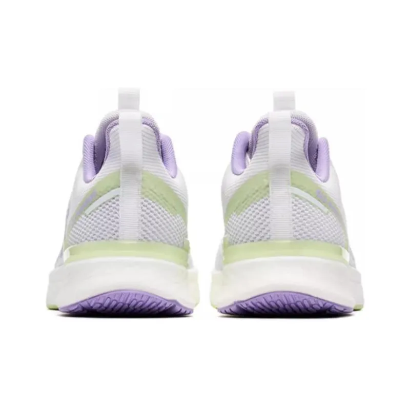 QIAODAN Boundless 4.0 Shock Absorbers With Slip Resistant Features Low Top Running Shoes Women's White Purple-4