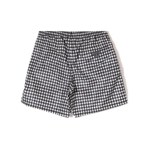 PRADA Casual Shorts Men Black/White