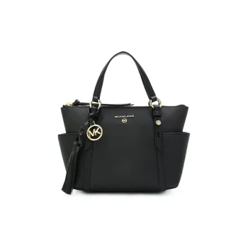 MICHAEL KORS MK Sullivan Leather Shoulder Bags Handbags Small Size Women's Black