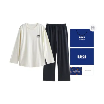 Peninsula City Pajama Set Men's Effortless Apricot