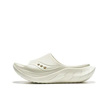 Saucony Cradle 2 EVA Slip Resistant Slide Slippers Unisex Light Gray Beige