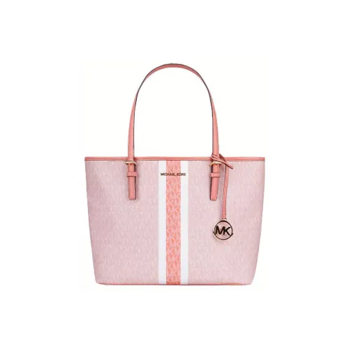 MICHAEL KORS Jet Set With Cow Leather Tote Bag Shopping Bag Shoulder Bag Handbag Medium Size Women's Pink Multicolor